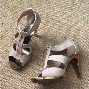 Michael Kors Tan Zip Heels